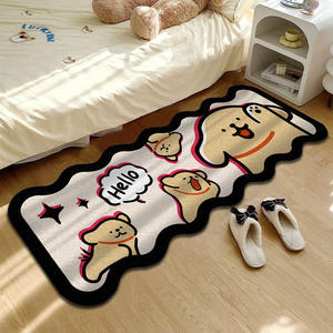 พรมลายสุนัข Wan Xinlong Line รุ่นพิเศษ ขนสัตว์เทียม กันลื่น สำหรับห้องนอน ห้องนั่งเล่น พรมตกแต่งลายสัตว์ ทำความสะอาดง่าย - Product Image 1
