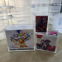 Boîte de booster de cartes Pokémon ETB pour étui en acrylique/PS, anti-rouille, pré-assemblé, magnétique, protection d'affichage pour Elite Trainer transparent