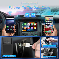 Wooboobox Carplay Ai Box 4 64G Téléphone Android 13 GPS Dongle pour Auto Sans Fil Netflix Adaptateur Stable Voiture Jouer Smart Magic Box