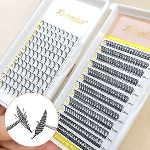 Nouvelles extensions de cils 2026 : Deux types de cils <span class=keywords><strong>anime</strong></span> super doux, pré-faits en éventail, courbure CD, sur plateau - Product Image 3