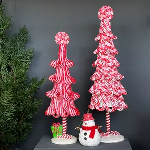 Оптовая продажа, новый дизайн, мини-дисплей, коммерческие настольные рождественские украшения, украшения для конфет и деревьев