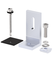 Support de montage solaire en aluminium pour panneau solaire 480W sur toit en tôle métallique