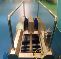 Station de nettoyage automatique des bottes et des semelles pour l'industrie, station de désinfection pour l'usine de fabrication, gestion de l'hygiène de l'entrepôt