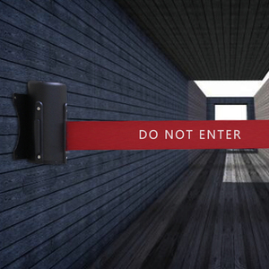 Barrera de cinturón retráctil de cola montada en la pared Barreras de tráfico de puntal Producto - Product Image 3