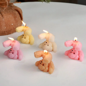 Regalo divertente di lunga durata per il mio ultimo cazzo fai da te piccolo orso che brucia il culo novità candela di soia cera - Product Image 3