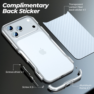 Custodia Protettiva in Metallo Luphie per <span class=keywords><strong>iPhone</strong></span> 18 17 Pro Max / Pro 17 Air / 17 - Cornice in Alluminio - Product Image 4