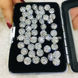 Venta directa de fábrica 1.0ct 6,5mm VVS Claridad Diamante sintético GRA Moissanite Gemstone - Product Image 1