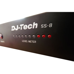 Sélecteur de haut-parleurs DJ-Tech SS-8, commutateur audio 8 zones avec indicateur de niveau et télécommande - Product Image 3