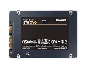 SSD <span class=keywords><strong>Samsung</strong></span> MZ-77Q8T0B/CN 870 QVO SATA 2.5" con V-NAND 4bit MLC, AES <span class=keywords><strong>256</strong></span>-bit e Controller MKX - Product Image 1