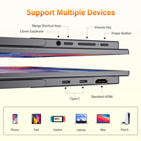 Extensor de Pantalla para Portátil InnoView de 15.6 Pulgadas, 1440P QHD, Relación de Contraste de 1000:1, Ángulo de Visión de 178°, con Altavoces Integrados