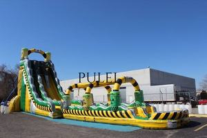 Gran <span class=keywords><strong>cascada</strong></span> de salto al aire libre <span class=keywords><strong>piscina</strong></span> inflable de un solo carril <span class=keywords><strong>y</strong></span> de doble carril, tobogán de agua seca <span class=keywords><strong>y</strong></span> húmeda, castillo hinchable Paraíso - Product Image 3