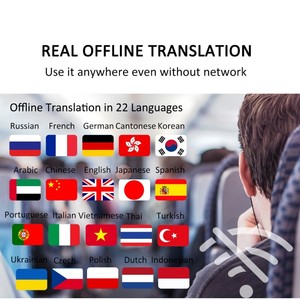 M12 ChatGPT Empowered AI Audio Translator 137 Idiomas en línea WIFI BT Dispositivo de traducción 22 Traductor de idiomas inteligente sin conexión - Product Image 5