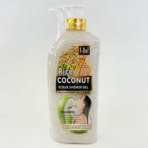 Lotion <span class=keywords><strong>de</strong></span> Bain Exfoliante Douce au Riz et à la Noix <span class=keywords><strong>de</strong></span> Coco, Rajeunissante pour la Peau en 7 Jours, 1000ml – Meilleure Vente - Product Image 6