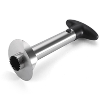Mixwares Draadloze RVS Ananas Snijder Fruit Kernverwijderaar Mes Cutter voor Fruit Rasp Type Gereedschap