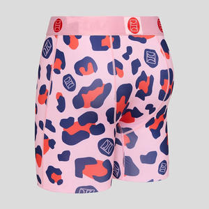 <span class=keywords><strong>Pantaloncini</strong></span> <span class=keywords><strong>Sportivi</strong></span> Casual da Uomo, Vita Media Elastica, in Tela, Stile Cinque-Punti, Stampa Leopardata Colorata, per Fitness e Corsa - Product Image 2