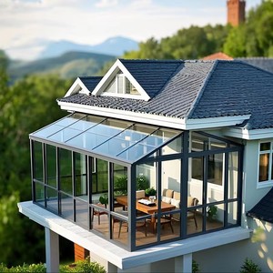 Véranda sur mesure 4 saisons, <span class=keywords><strong>solarium</strong></span> autoportant, maison en verre de haute qualité, véranda en aluminium - Product Image 2