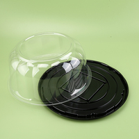 Conteneurs en plastique transparent jetables pour desserts, gâteaux, cupcakes, pâtisserie, boîte d'emballage en plastique PET avec couvercle en dôme