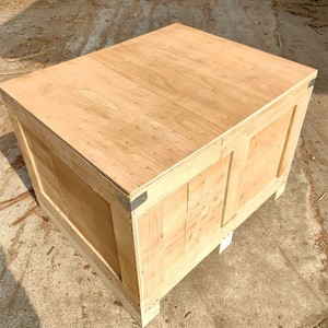 Plywood Wooden <b>Crate</b> Custom Made Moisture Proof Packaging <b>Box</b> For Large Equipment Logistics Transportation - Product Image 1
