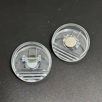 Clip magnétique rond en plastique personnalisé pour promotion, clip de scellage pour collations, clip en plastique de forme ronde, clip magnétique pour réfrigérateur