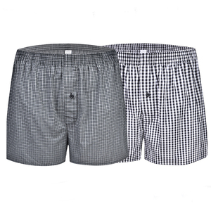 CINVIK Envío en 48 Horas Ropa Interior para Hombre Pantalones Casuales Sueltos para Casa Shorts a Cuadros de Algodón Tipo <span class=keywords><strong>Aro</strong></span> Estilo Japonés para Playa Transpirables - Product Image 1