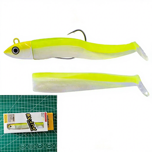 Lua <span class=keywords><strong>esca</strong></span> <span class=keywords><strong>finta</strong></span> <span class=keywords><strong>esca</strong></span> morbida testa di piombo morbida coda PVC mare acqua dolce <span class=keywords><strong>pesca</strong></span> per spigola per la posizione lago - Product Image 2