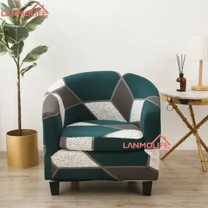 Phong cách Châu Âu bán tròn đơn Sofa Bìa mới cao đàn hồi đầy đủ gói sofa slipcover