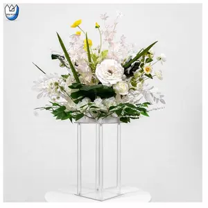 YOUYIZUO लंबा एक्रिलिक फूल स्टैंड के लिए ग्लास Centerpieces शादी की मेज डेकोरा फूल बर्तन वर्ग लकड़ी के लिए खड़े हो जाओ
