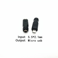 Kabel Pengisian USB Converter Micro USB Mini USB untuk Tipe C Male untuk DC 5.5*2.5Mm Female Converter