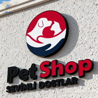 Letrero Luminoso Exterior para Tienda, Letrero con Letras Grandes, Logotipo Comercial Personalizado, Letrero LED para Supermercado, Uso en Publicidad Exterior