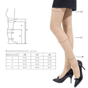 Chaussettes de <span class=keywords><strong>compression</strong></span> anti-embolie de qualité médicale, hauteur cuisse, personnalisées - Product Image 6