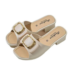 Sandalias Personalizables para Mujer, Elegantes, Cómodas, con Punta Abierta, Tacón Medio, Ligeras, Antideslizantes, a la Moda, con Plataforma en la Parte Superior - Product Image 1