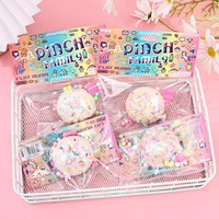 Jouet anti-stress patte de chat en caoutchouc souple, simulation de beignet, texture slime, aspect réaliste, jouet squishy