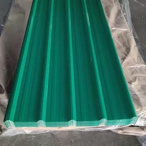 แผ่นหลังคาเหล็กลูกฟูกเคลือบสังกะสีรีดร้อน PPGI หนา 0.22-0.25 มม. ได้รับการรับรองมาตรฐาน CE/ISO 9001 เคลือบสี - Product Image 2
