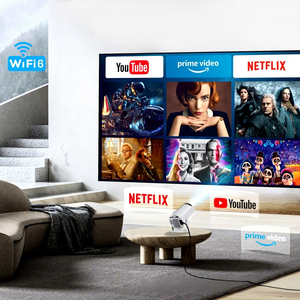 Новый портативный мини-проектор HY300 с Wi-Fi, HD, Android 13, 5G и поддержкой CRT - Product Image 3