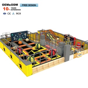 Commercial Business Plan Kids Indoor <b>Trampoline</b> Park Indoor Jump <b>Trampoline</b> Foam Pit With Ninja Course - Product Image 6