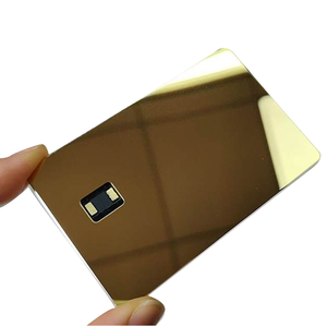 Luxury Custom 24K Gold Mirror PVC Metal Debit Credit Card ISO 134.2KHz RFID Magnetic Stripe NFC Bank Chip Slot <strong>Access</strong> <strong>Control</strong> - Product Image 1