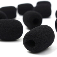 Microphone de haute qualité, grille de casque, pare-brise en mousse, Mini housse de Microphone noir, nouveau