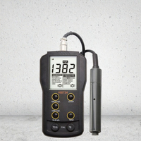 Sonde de mesure portable multi-paramètres pour la qualité de l'eau : pH, température, conductivité (0-14, 0-500 S/cm)