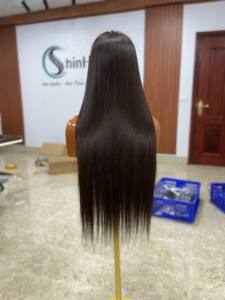 Perruque en cheveux humains du Vietnam, prix d'usine, 100% cheveux vierges Remy, style personnalisé, brillance naturelle, vente en gros, exportation - Product Image 5
