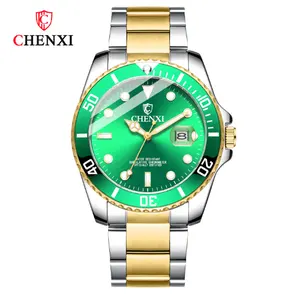 Yeşil su hayalet kadınlar için saatler erkekler şafak çift saatleri toptan su geçirmez moda karanlık erkek saatler