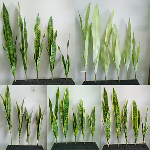 Plante artificielle en plastique, serpent, <span class=keywords><strong>tige</strong></span> unique, décoration de bureau, salon, plante verte, écologique - Product Image 1