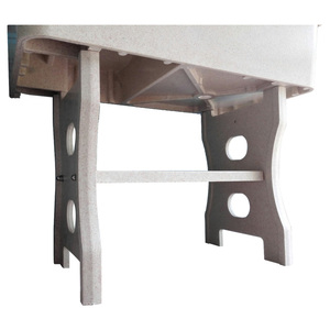 Lavabo da Giardino in Marmo Artificiale Monoblocco, <span class=keywords><strong>Vasca</strong></span> in Fibra di Vetro e Plastica con Asse per Lavare, per Balcone e Lavanderia - Product Image 3