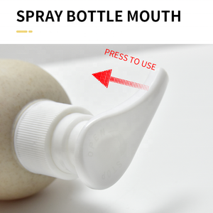 Bouteille de <span class=keywords><strong>paille</strong></span> de blé biodégradable naturelle 500ml 750ml 1000ml Bouteille de shampooing et de lotion pour le corps légère pressée - Product Image 4