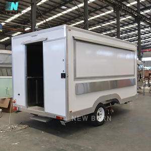 NUEVO BORN Custom Bakery <span class=keywords><strong>Boba</strong></span> Tea Trailer Outdoor Mobile Kitchen Vending Food Trailer Hot Dog Concesión Fiberglass Food Truck - Product Image 5