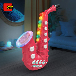Saxofón educativo para niños, instrumento Musical de simulación, Mini saxofón con luces y música - Product Image 3