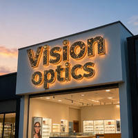 Lettres lumineuses LED 3D personnalisées, étanches, effet ciel étoilé, signalétique de devanture pour publicité, entreprises, centres commerciaux