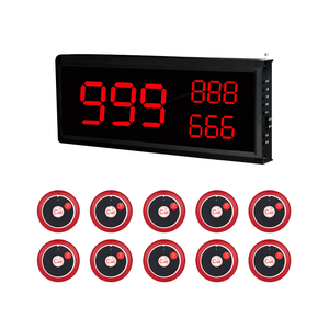 Système d'appel sans fil pour serveurs à 3 groupes, moniteur d'appel pour café et <span class=keywords><strong>restaurant</strong></span>, portée de 500 m, indice de protection IP65 - Product Image 2