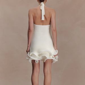 Nuevo Vestido Sexy Personalizado de Moda, Vestido Sensual sin Espalda, Vestido con Escote Profundo en V, Vestido Mini con Volantes en 3D para Fiesta de Verano - Product Image 2