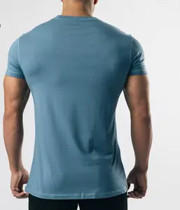 Bamboevezel Sportkleding Heren Fitness Apparel Quick Dry Workout Atleet 100% Polyester T-shirt