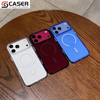 Coque de téléphone transparente en acrylique haute clarté, style Ins, avec grande fenêtre, chargement magnétique sans fil et couverture intégrale pour iPhone 14-18 Pro Max/Pro